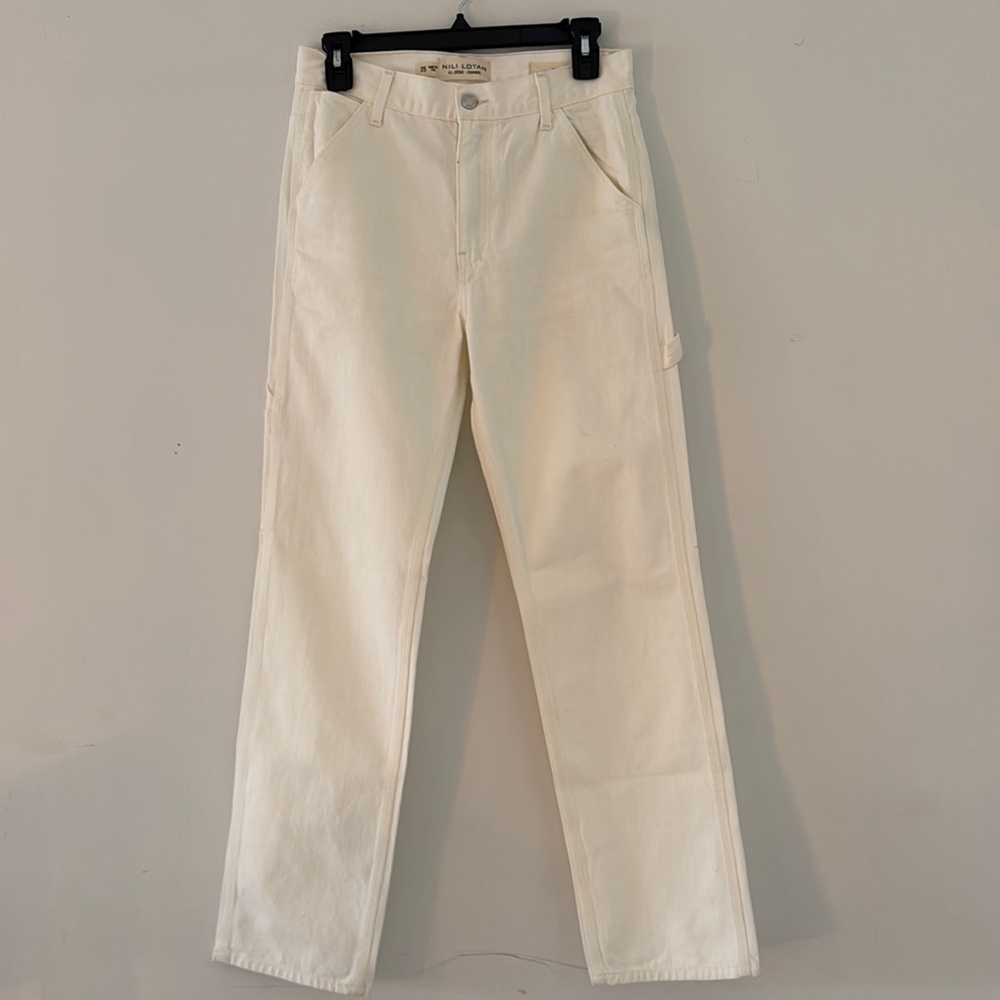 Nili Lotan Calvin Carpenter Jean, Ivory Denim